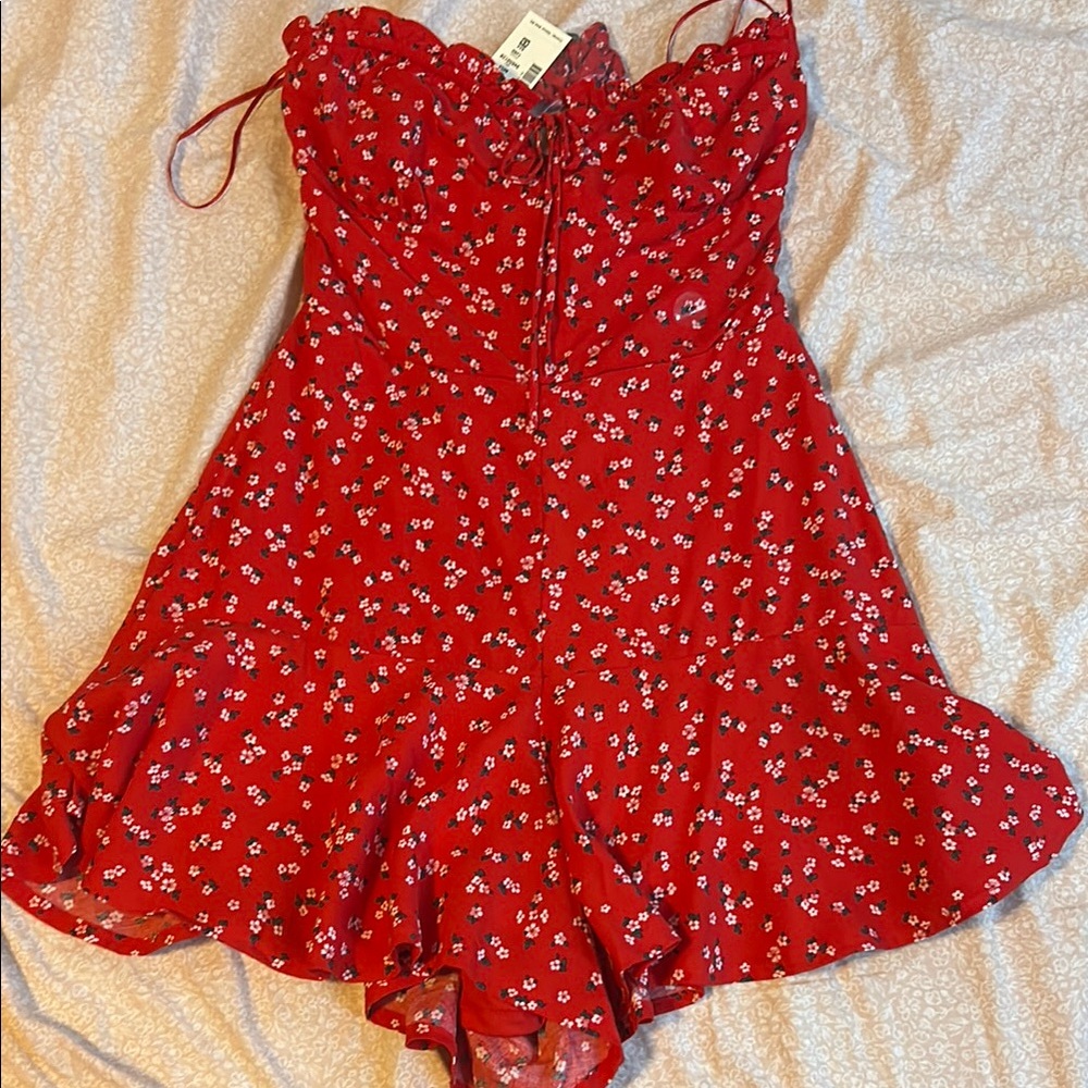 Aeropostale Red Strapless Dress